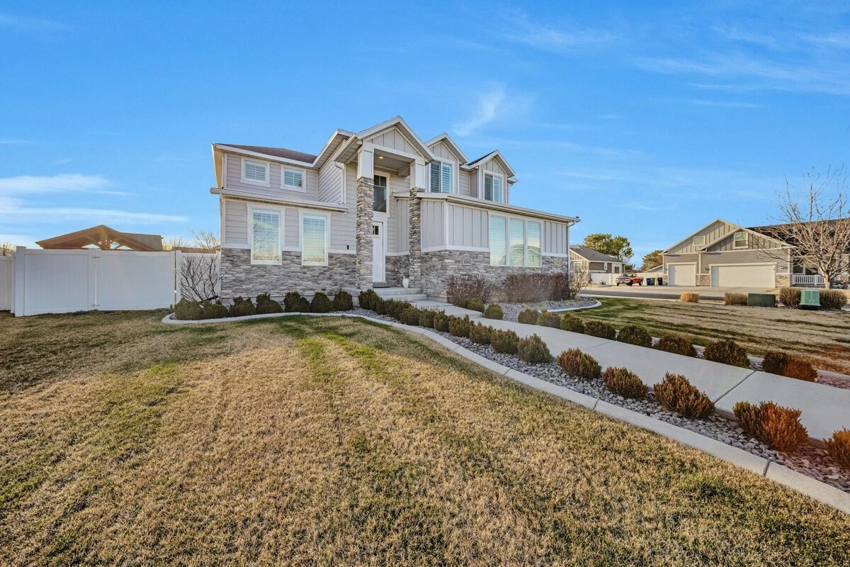 Front exterior of The Garden Creek House in West Jordan, Utah
